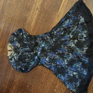 Erdem lace and tulle party dress with floral silk lining 3/4 sleeve size 8 us